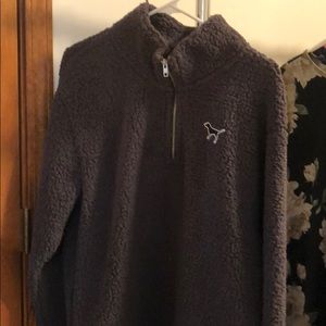 Pink Sherpa pullover